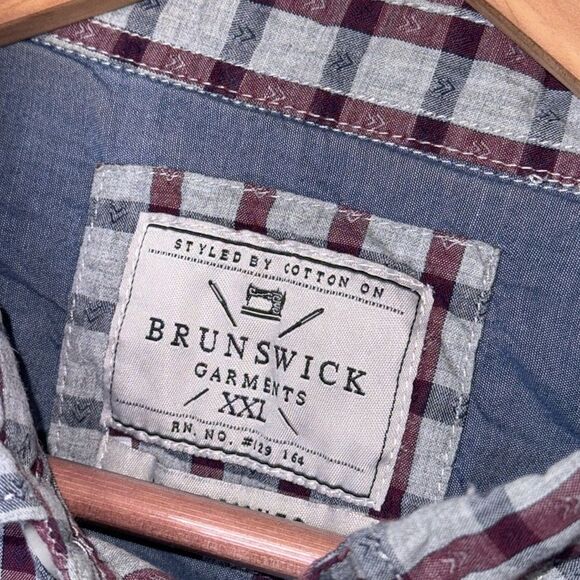 Brunswick l Check Cotton Classic Fit Shirt Mens Size XXL - Picture 5 of 11
